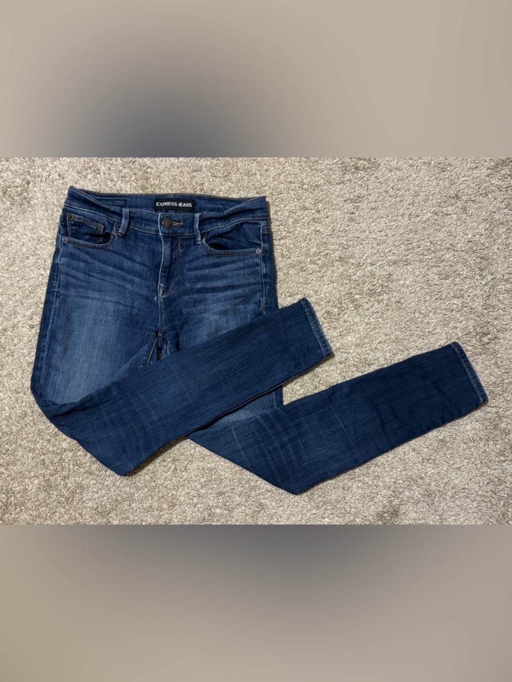 Express Jeans Women Size 4 Dark Wash Skinny Stretch Denim